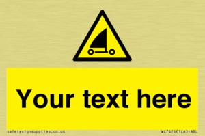 Custom Warning sand yachting